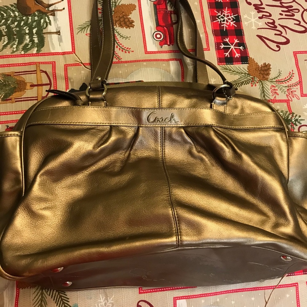 Coach Metallic Professional Diaper Bag Gorgeous